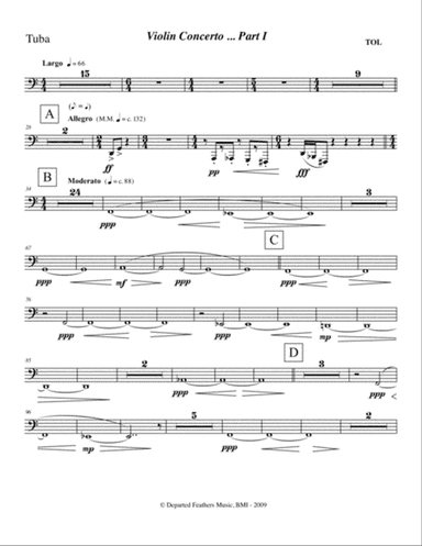 Violin Concerto (2009) Tuba part