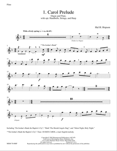 Come Ye Faithful: A Service of Carols (Downloadable Flute Part)