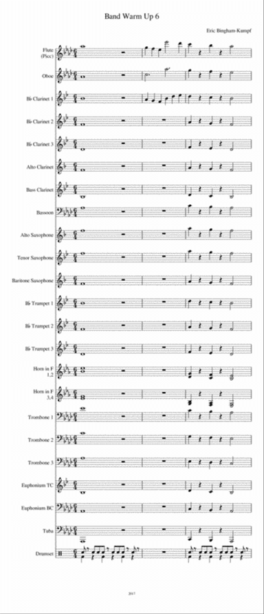 Band Warm up 6