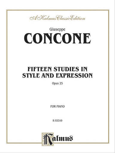 Concone 15 Studies Op. 25