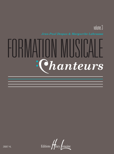 Formation musicale chanteurs - Volume 3
