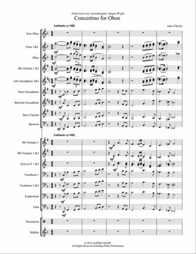 Concertino for Oboe: Score