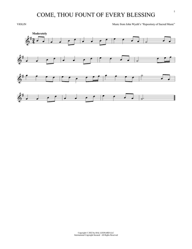 Come, Thou Fount Of Every Blessing