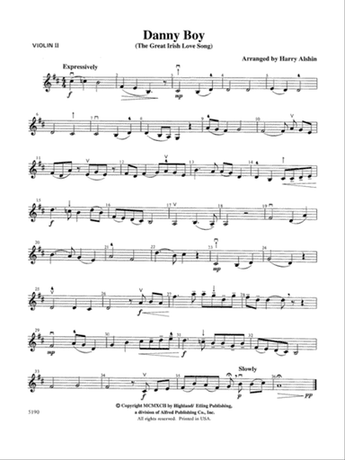 Danny Boy: 2nd Violin