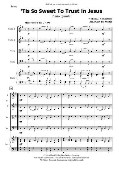 'Tis So Sweet To Trust In Jesus