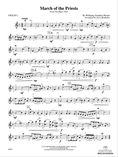 March of the Priests: 1st Violin
