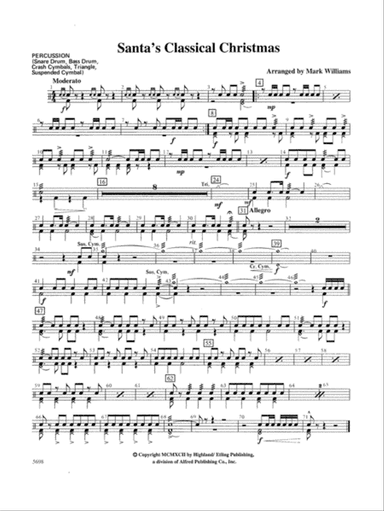 Santa's Classical Christmas: 1st Percussion
