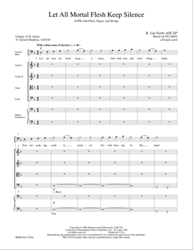 Let All Mortal Flesh Keep Silence from Sing the Songs of Bethlehem (Downloadable Orchestra Score)