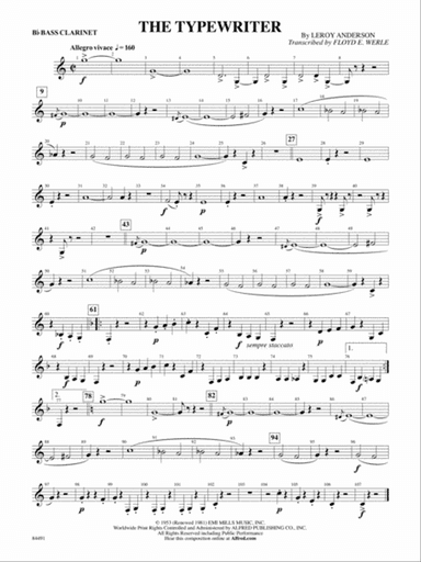 The Typewriter: B-flat Bass Clarinet