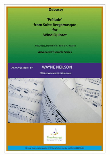 'Prélude' from Suite Bergamasque for Wind Quintet