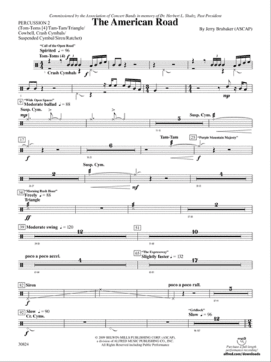 The American Road: 2nd Percussion