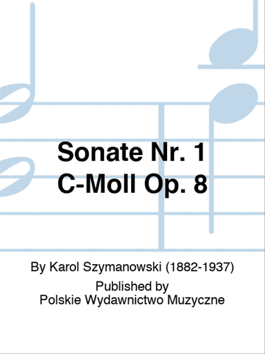 Sonate Nr. 1 C-Moll Op. 8