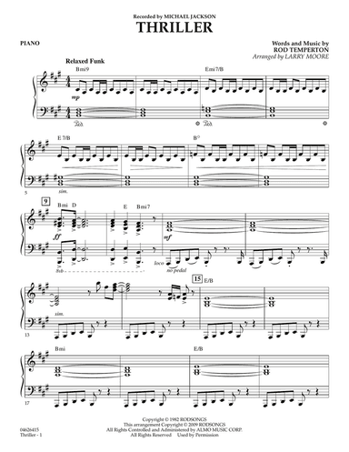 Thriller - Piano