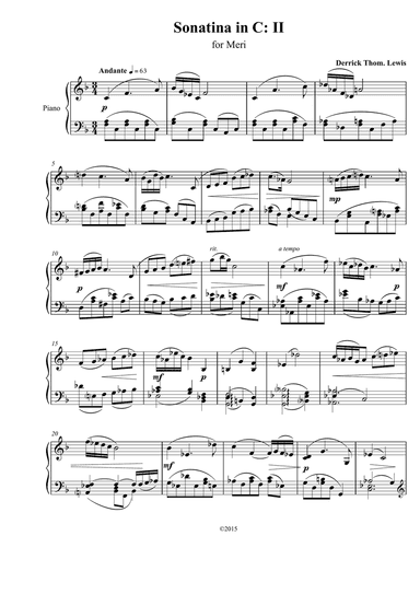 Andante in F (Sonatina in C: II)