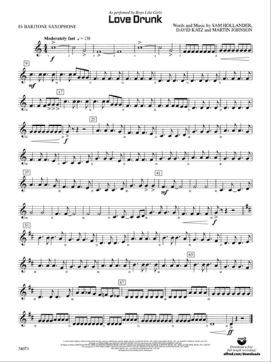 Love Drunk: E-flat Baritone Saxophone