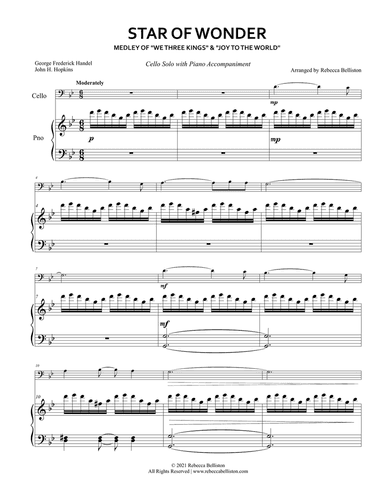 Star of Wonder: Medley of We Three Kings and Joy to the World (Cello Solo)