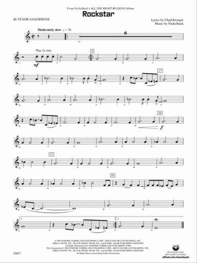 Rockstar: B-flat Tenor Saxophone