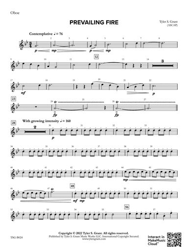 Prevailing Fire: Oboe