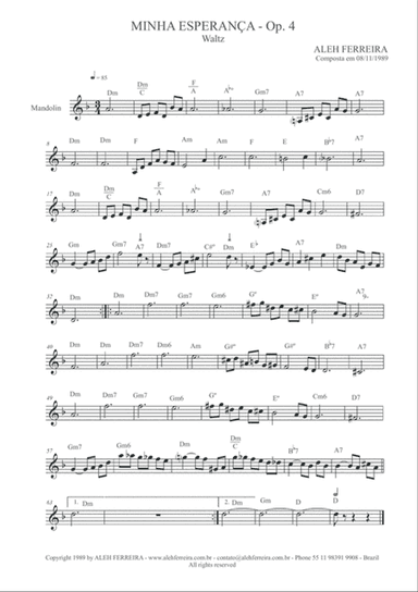 Minha Esperança, Op. 4