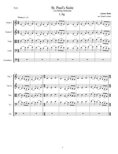 St. Paul's Suite - I. Jig