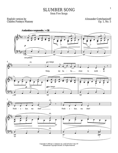 Slumber Song (Berceuse)