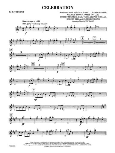 Celebration: 1st B-flat Trumpet