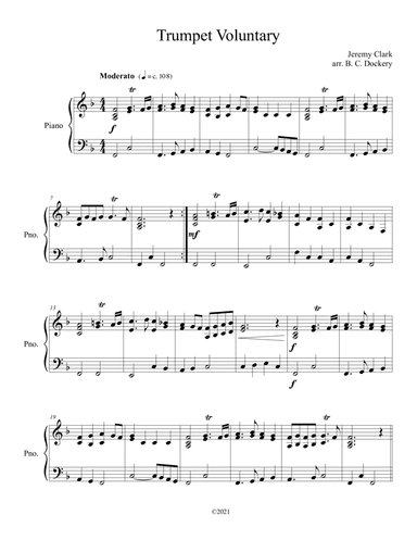 Trumpet Voluntary (Piano Solo)