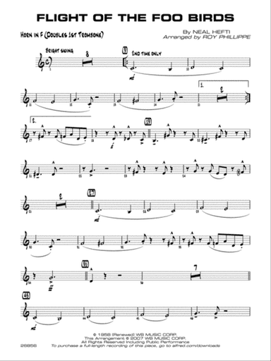 Flight of the Foo Birds: 1st F Horn