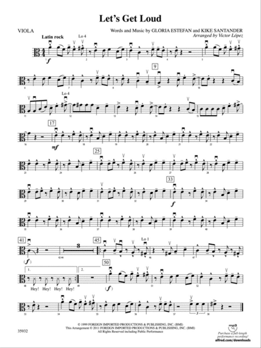 Let's Get Loud: Viola