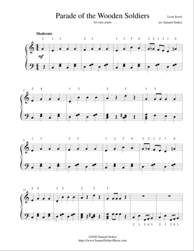 Parade of the Wooden Soldiers - for easy piano