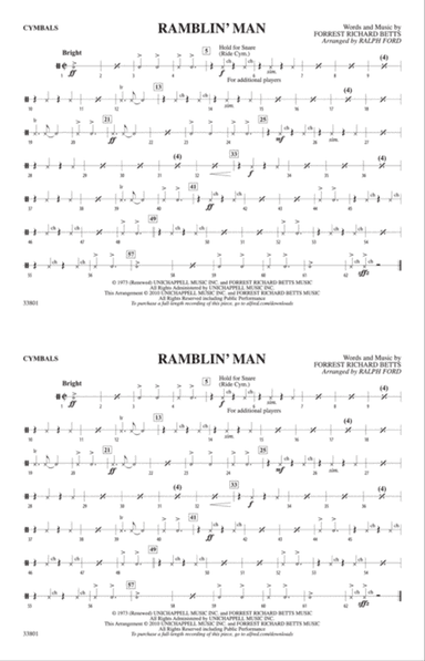 Ramblin' Man: Cymbals