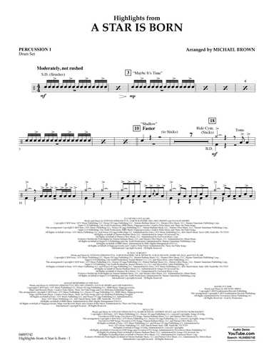 Highlights from A Star Is Born - Percussion 1