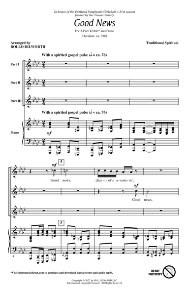 Good News (arr. Rollo Dilworth)