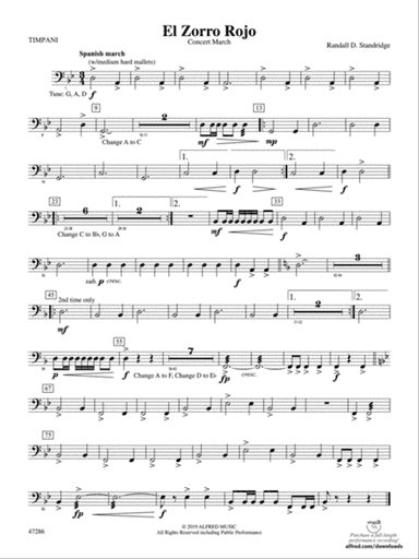 El Zorro Rojo: Timpani