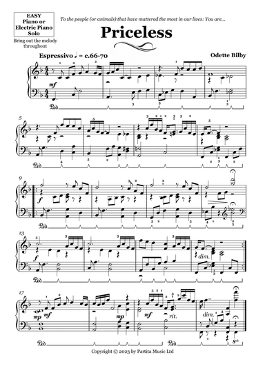 Priceless (Piano Solo Grade 3)