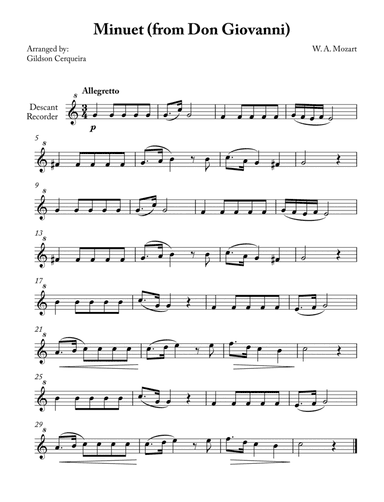 Minuet (from Don Giovanni)