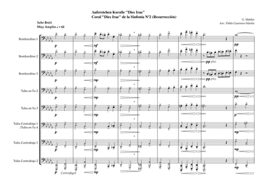 Auferstehen Koralle - Dies Irae Sinfonie Nr.2 Coral - 8 Tubas / 8 Trombones
