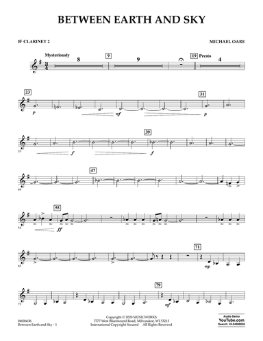 Between Earth and Sky - Bb Clarinet 2