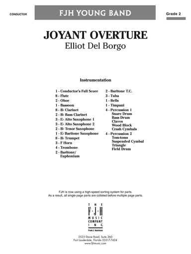 Joyant Overture: Score
