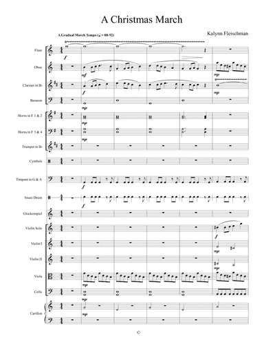 A Christmas March - Score Only