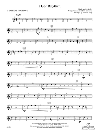 I Got Rhythm: E-flat Baritone Saxophone