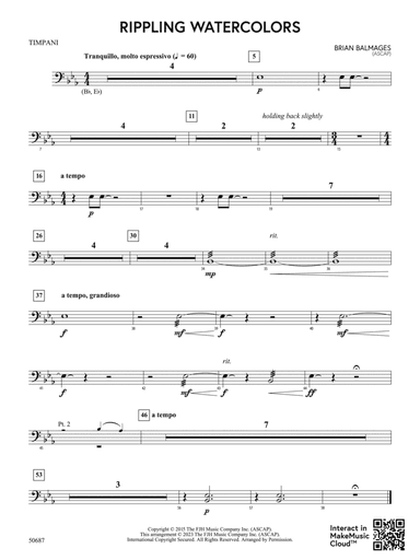Rippling Watercolors: Timpani