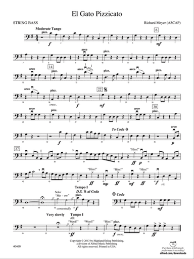 El Gato Pizzicato: String Bass