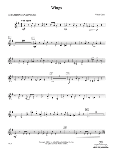 Wings: E-flat Baritone Saxophone