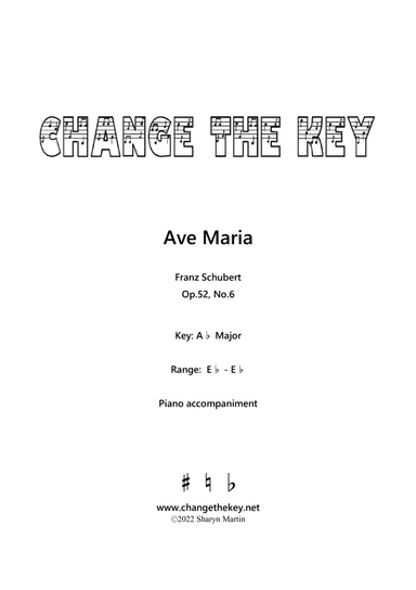 Ave Maria Ab Major - Latin