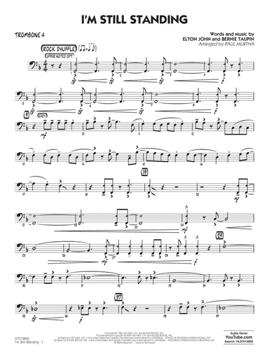 I'm Still Standing (arr. Paul Murtha) - Trombone 4