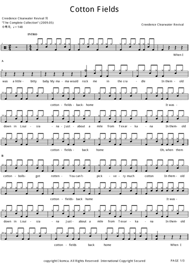 Cotton Fields (the Cotton Song)