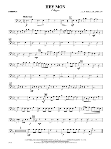 Hey Mon (Calypso): Bassoon