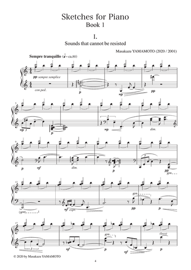 Sketches for piano No.1 (5 pieces)