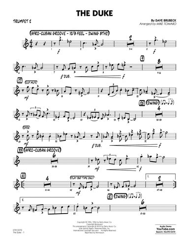 The Duke (arr. Mike Tomaro) - Trumpet 2